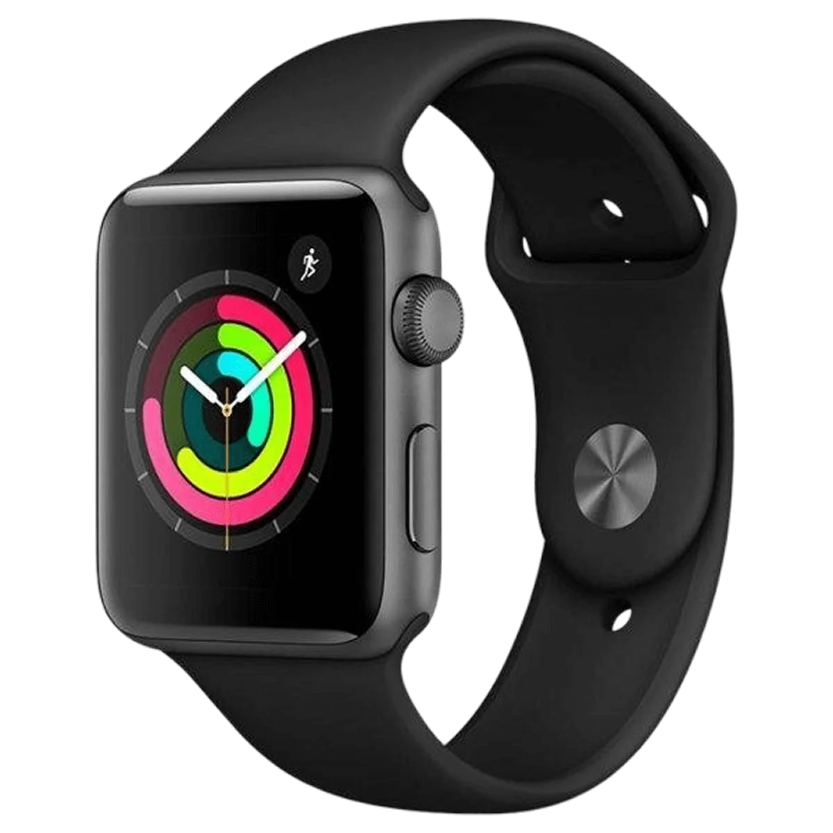 Apple Watch з чорним ремінцем