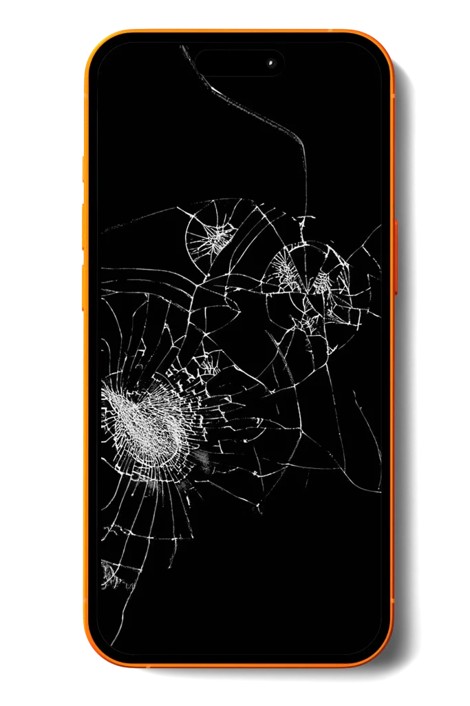 розбитий екран iPhone з тріщинами