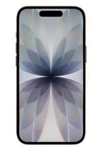 iPhone з абстрактним світлим квітковим фоном на екрані